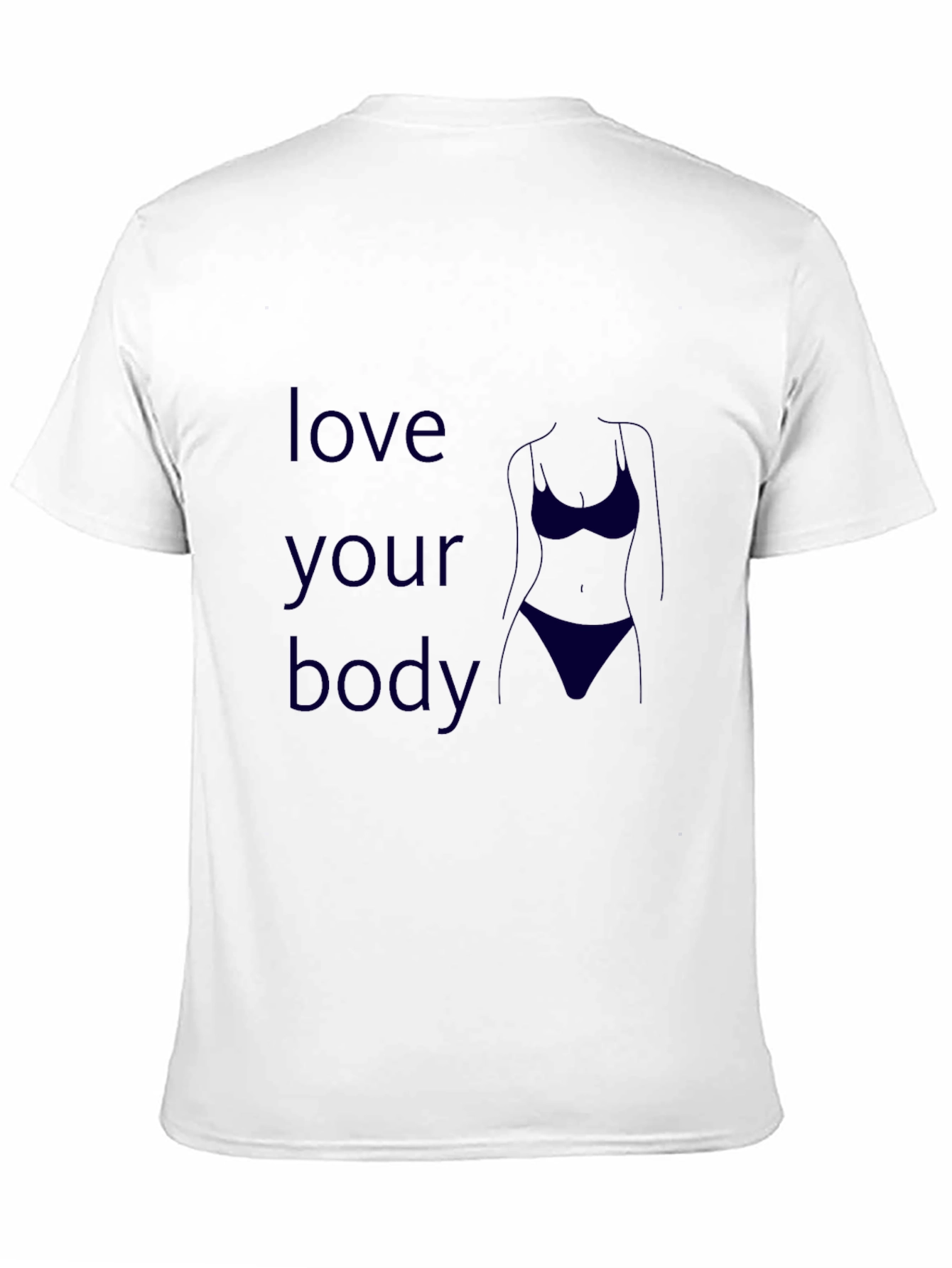 Love Your Body Graphic Tee - Black