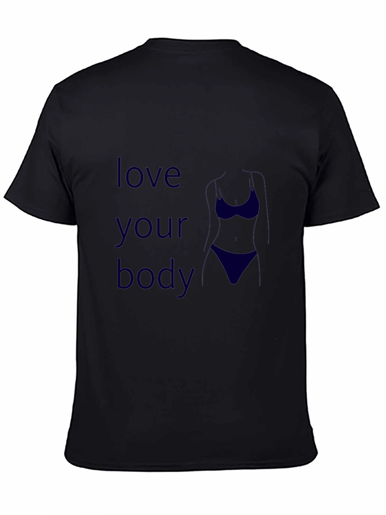 Love Your Body Graphic Tee - Black