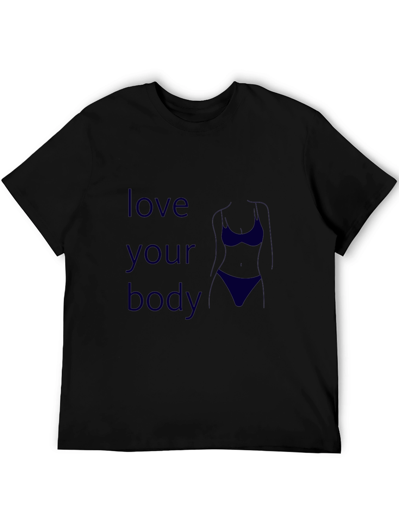 Love Your Body Graphic Tee - Black