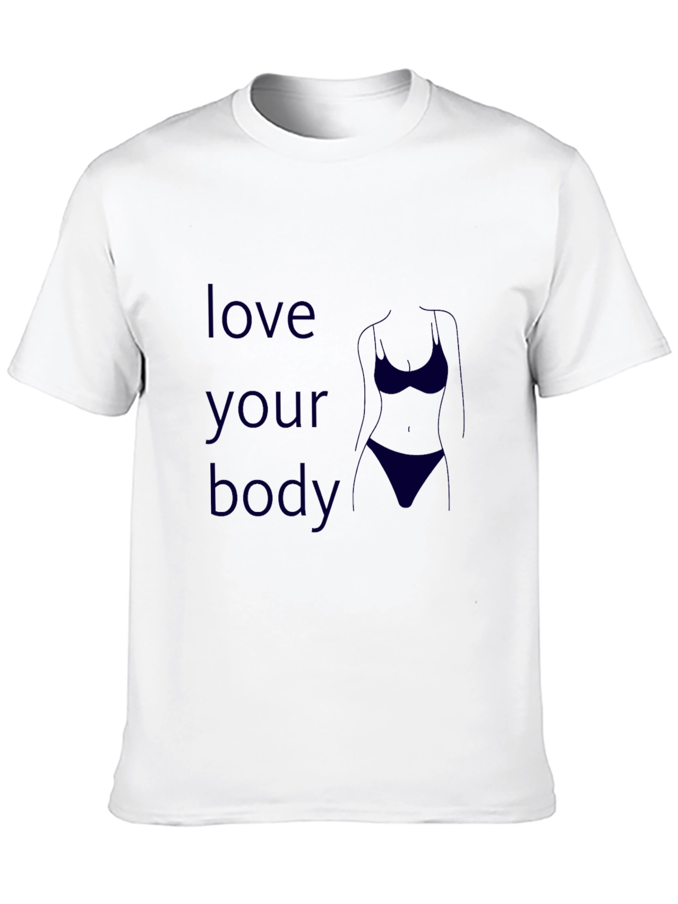 Love Your Body Graphic Tee - Black