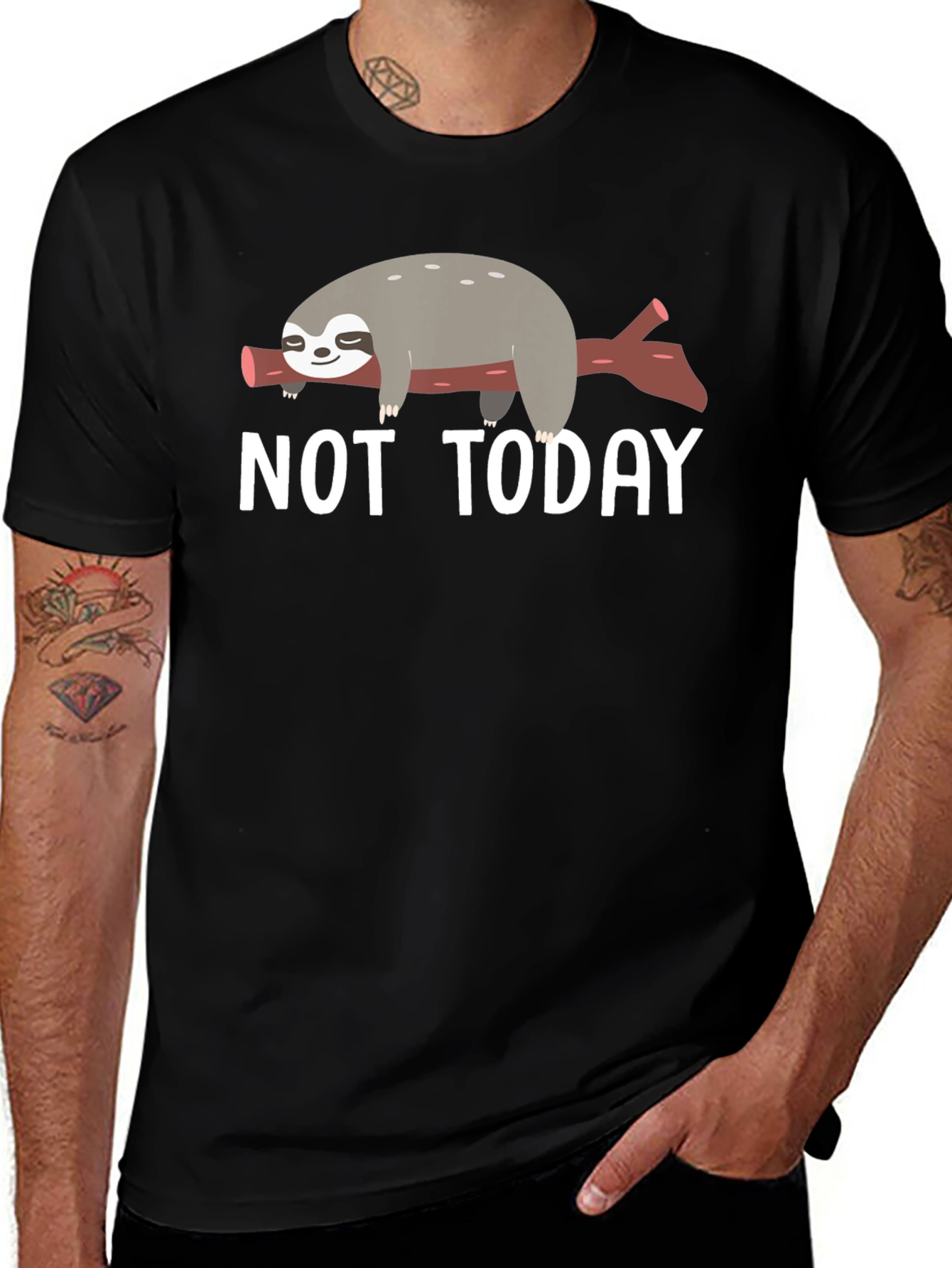 Not Today Sloth T-Shirt - Lazy Day Comfort