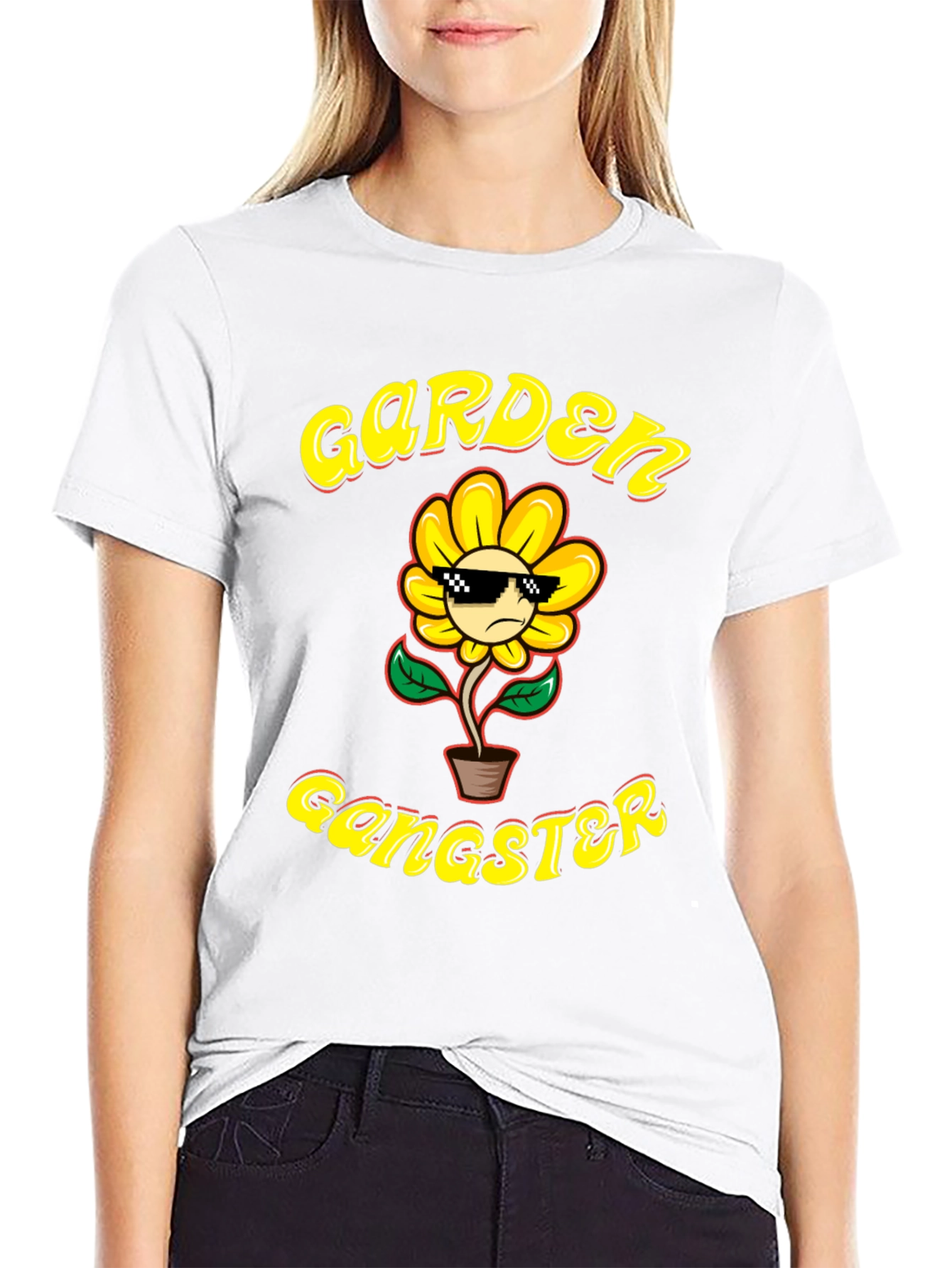 Garden Gangster T-Shirt - Cool Flower Design