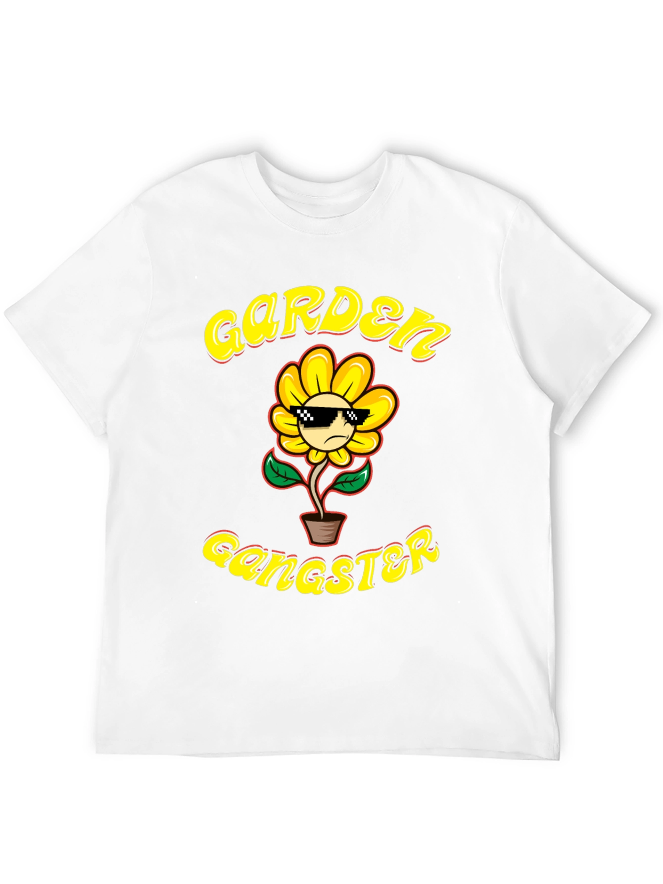 Garden Gangster T-Shirt - Cool Flower Design