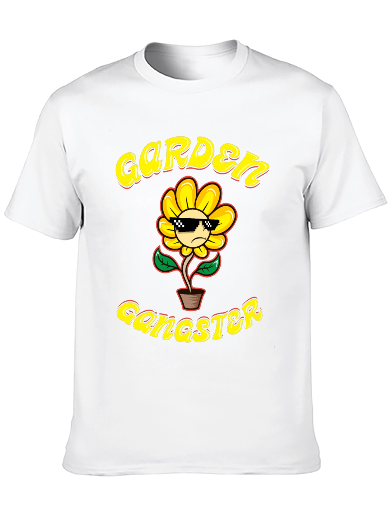Garden Gangster T-Shirt - Cool Flower Design