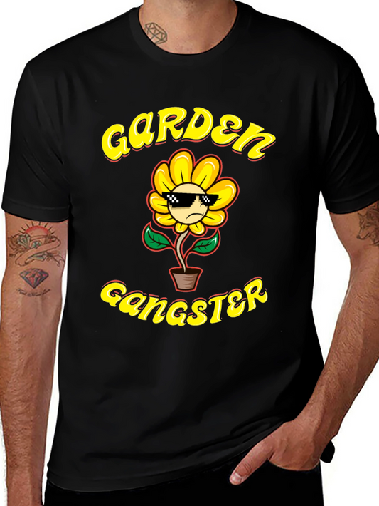 Garden Gangster T-Shirt - Cool Flower Design