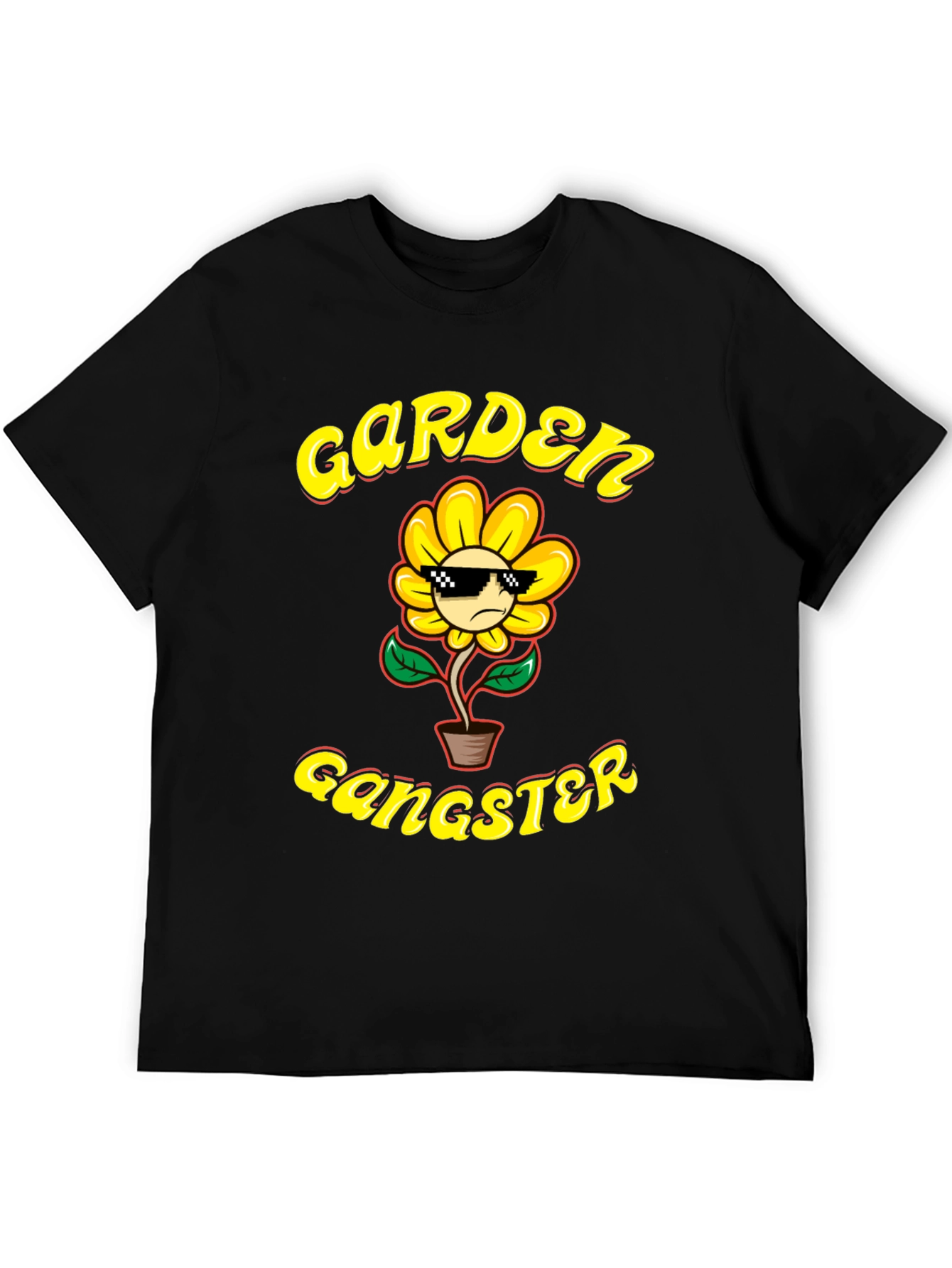 Garden Gangster T-Shirt - Cool Flower Design