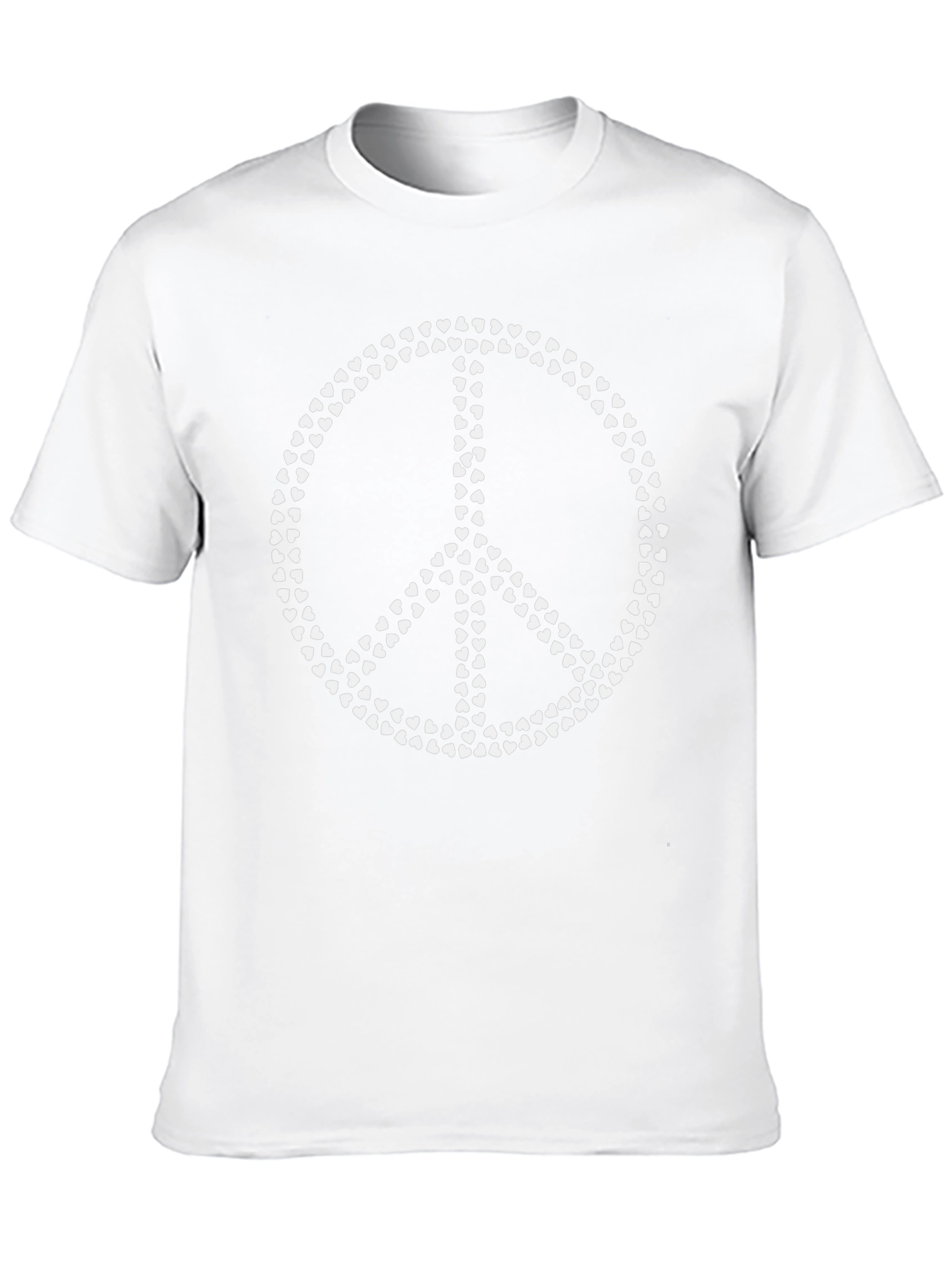 Heart Peace Sign Black T-Shirt