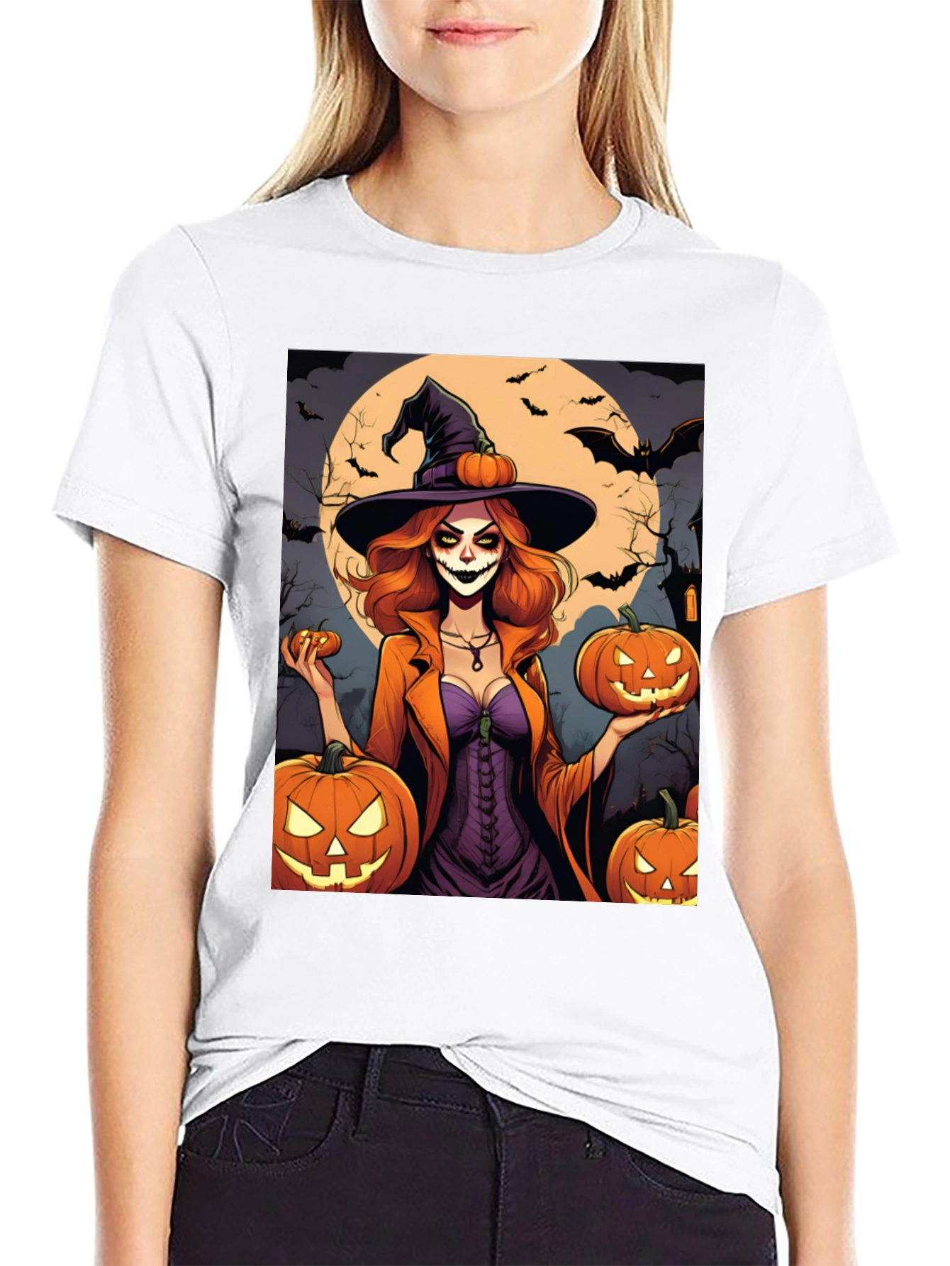 Halloween Witch T-Shirt - Spooky Season Tee