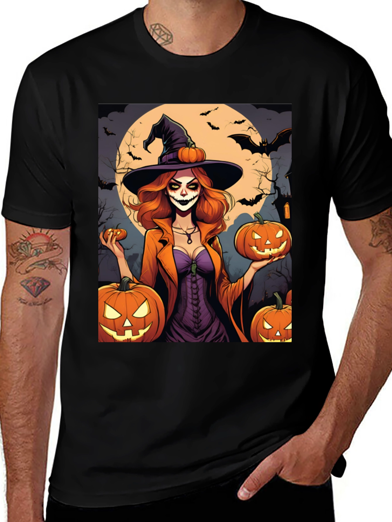 Halloween Witch T-Shirt - Spooky Season Tee