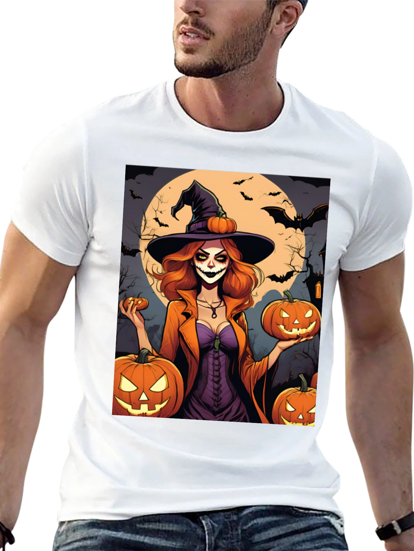 Halloween Witch T-Shirt - Spooky Season Tee