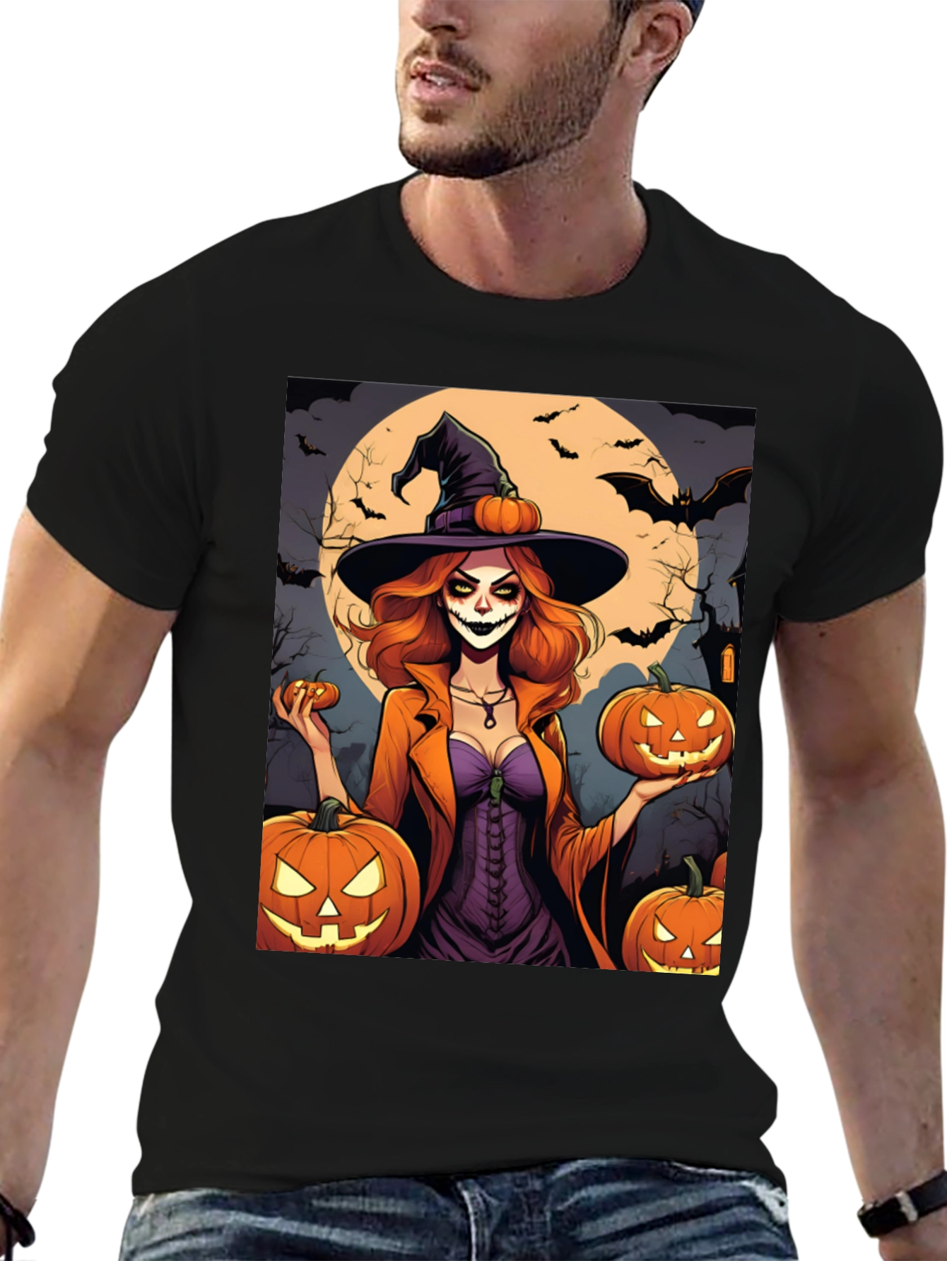 Halloween Witch T-Shirt - Spooky Season Tee