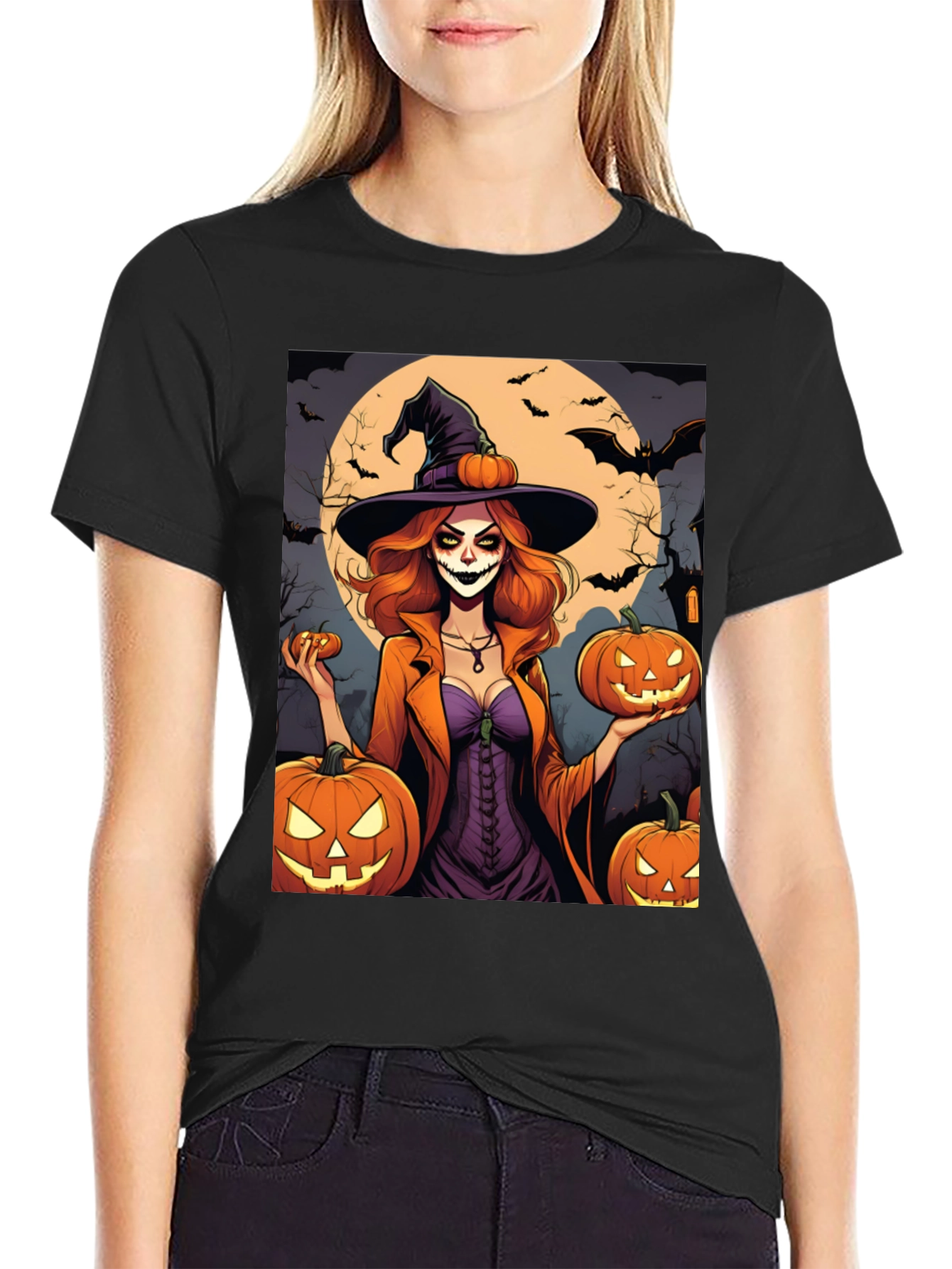 Halloween Witch T-Shirt - Spooky Season Tee