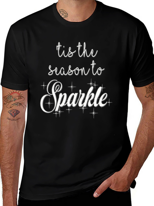 Tis the Season to Sparkle Black T-Shirt