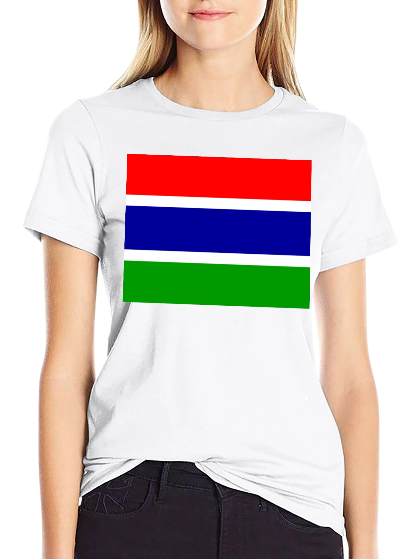 Gambia Flag T-Shirt - Patriotic Pride