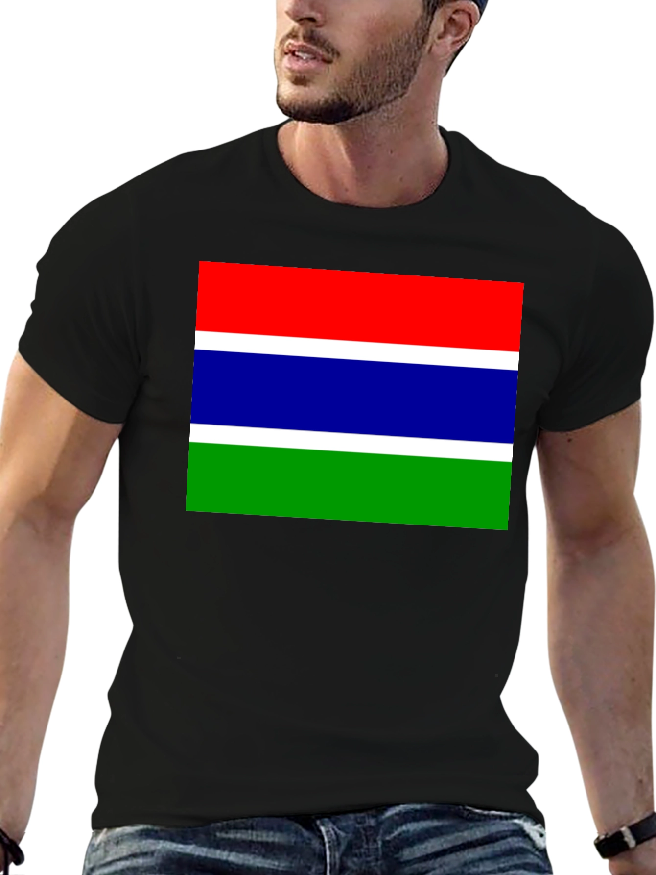 Gambia Flag T-Shirt - Patriotic Pride