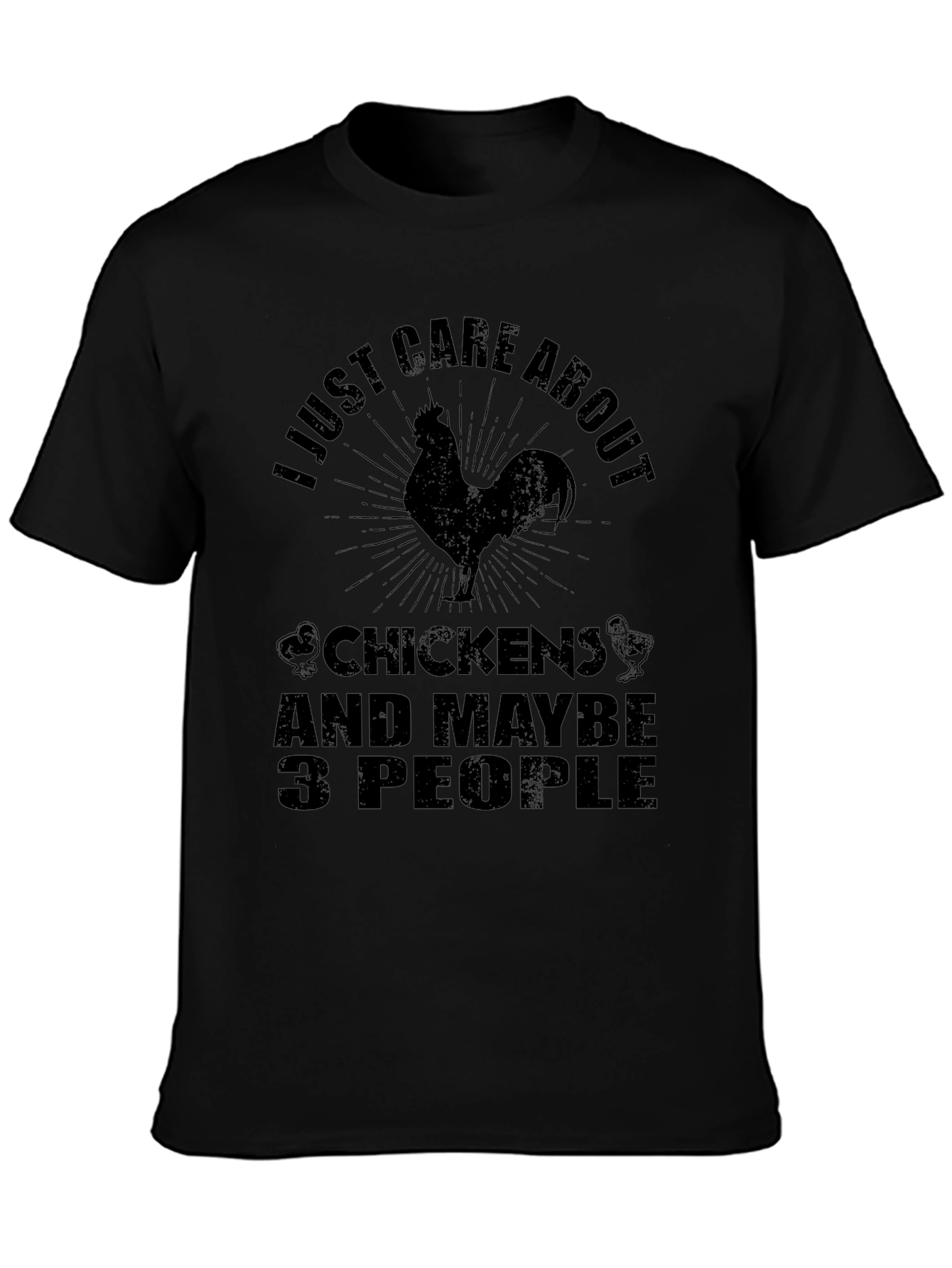 Chicken Lover T-Shirt - I Just Care About Chickens
