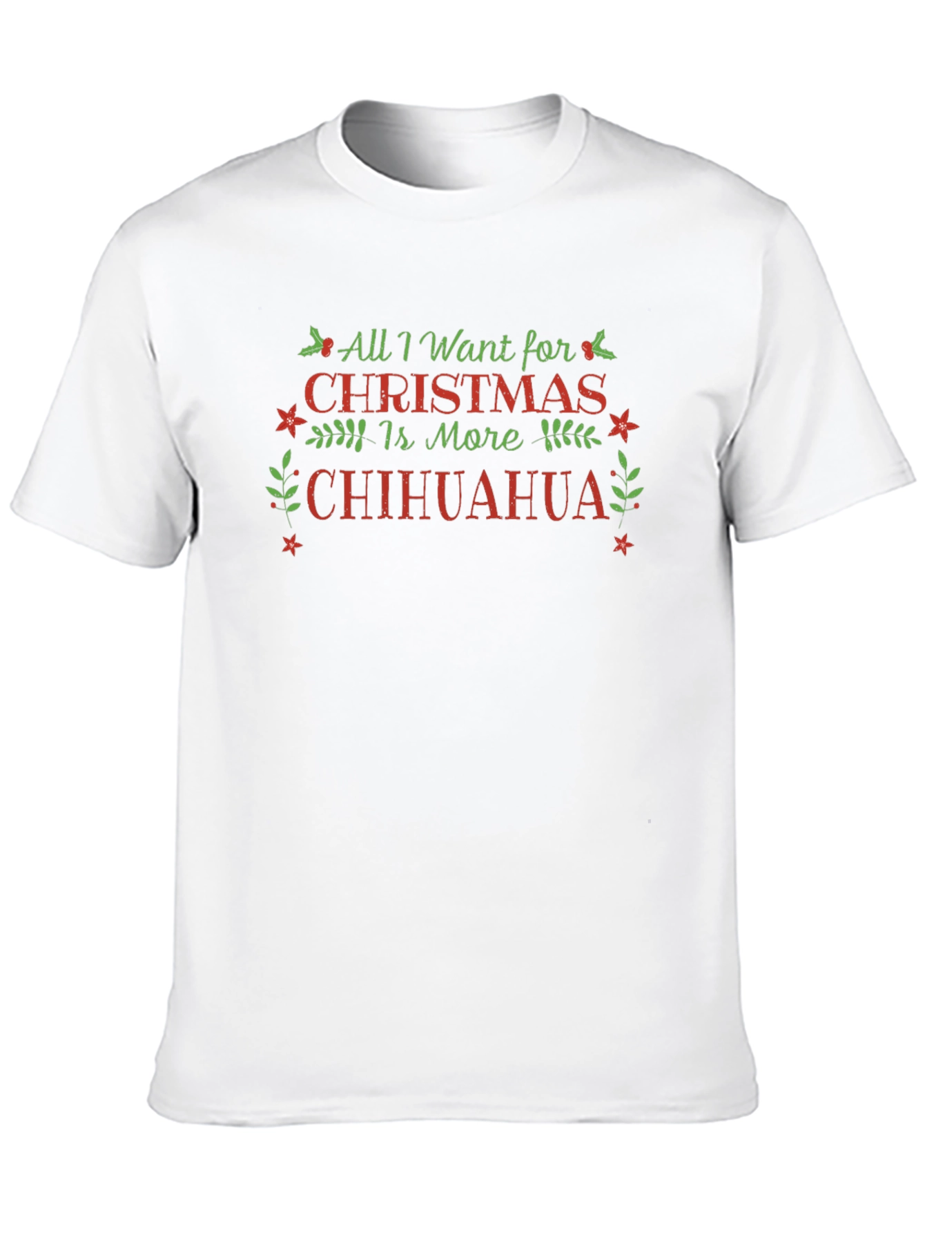 All I Want For Christmas Chihuahua Black T-Shirt