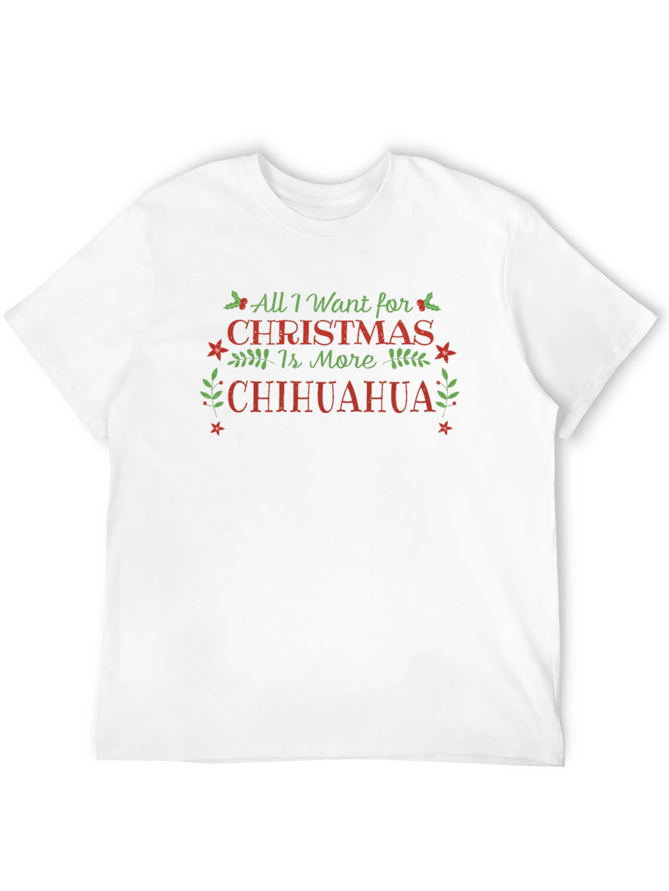 All I Want For Christmas Chihuahua Black T-Shirt