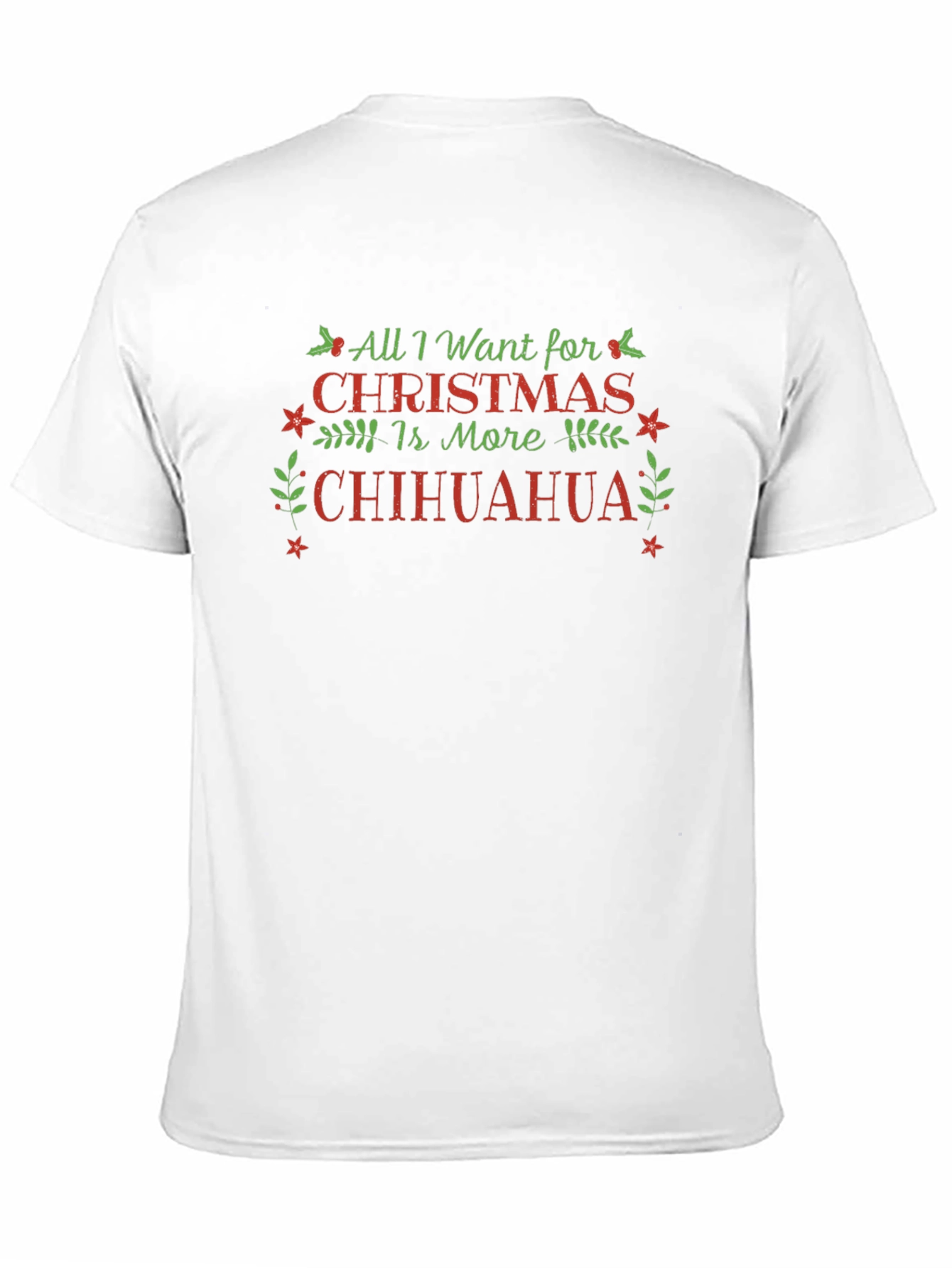 All I Want For Christmas Chihuahua Black T-Shirt