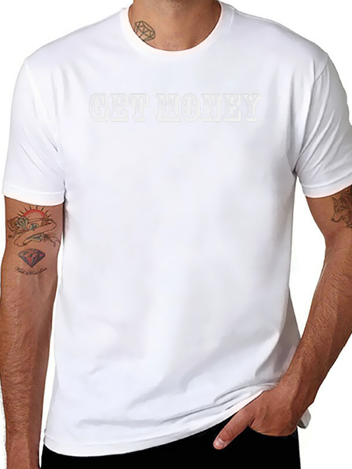 Get Money Graphic Tee - Black Casual Shirt