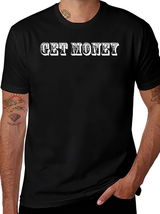 Get Money Graphic Tee - Black Casual Shirt