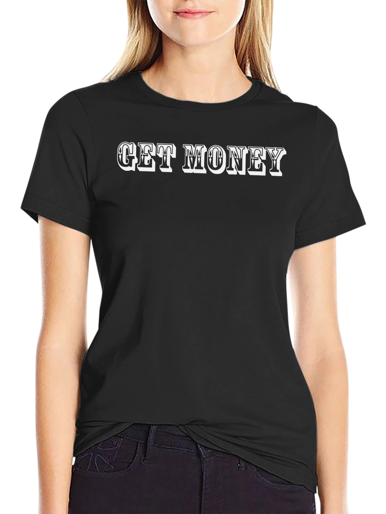 Get Money Graphic Tee - Black Casual Shirt