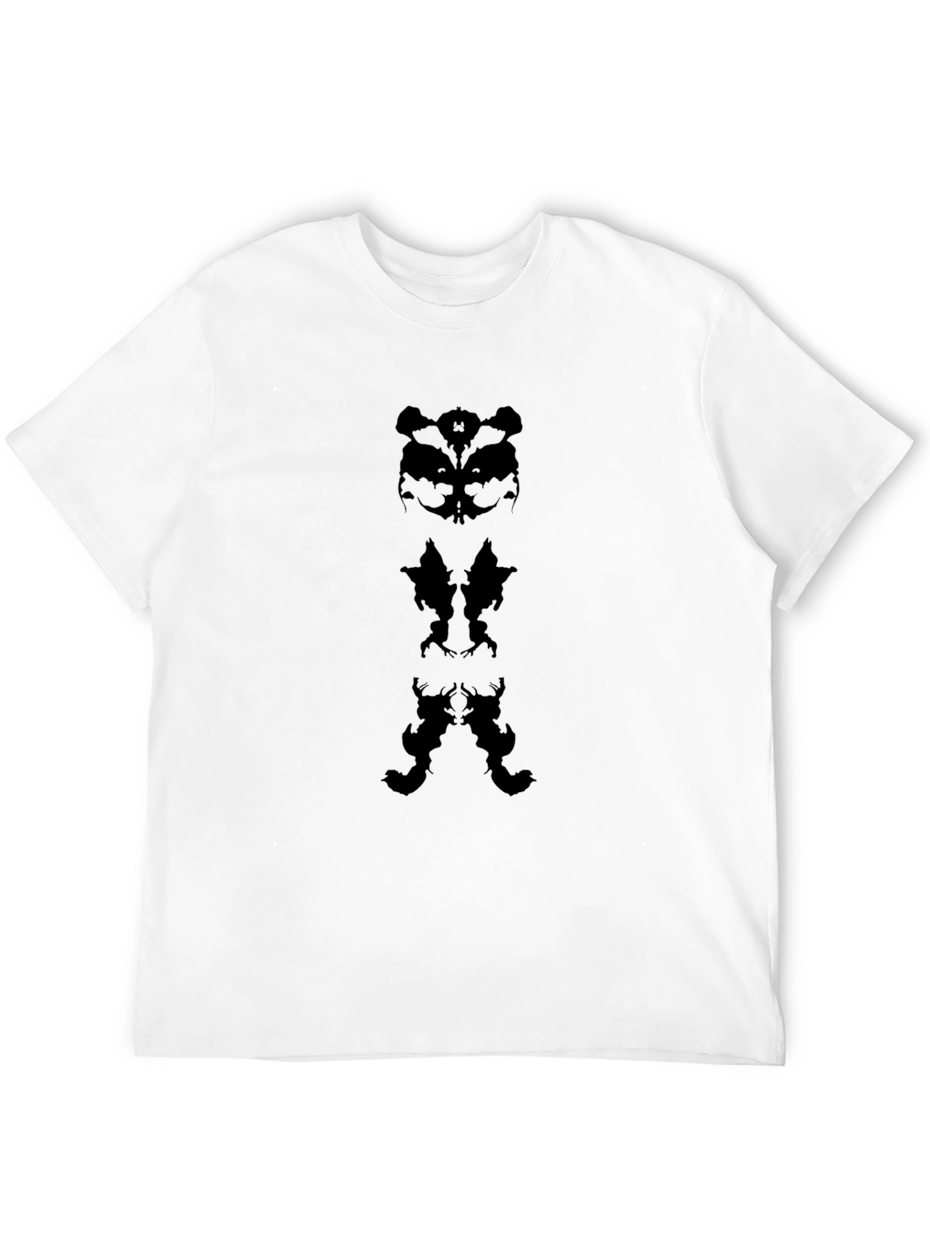 Abstract Rorschach Black T-Shirt