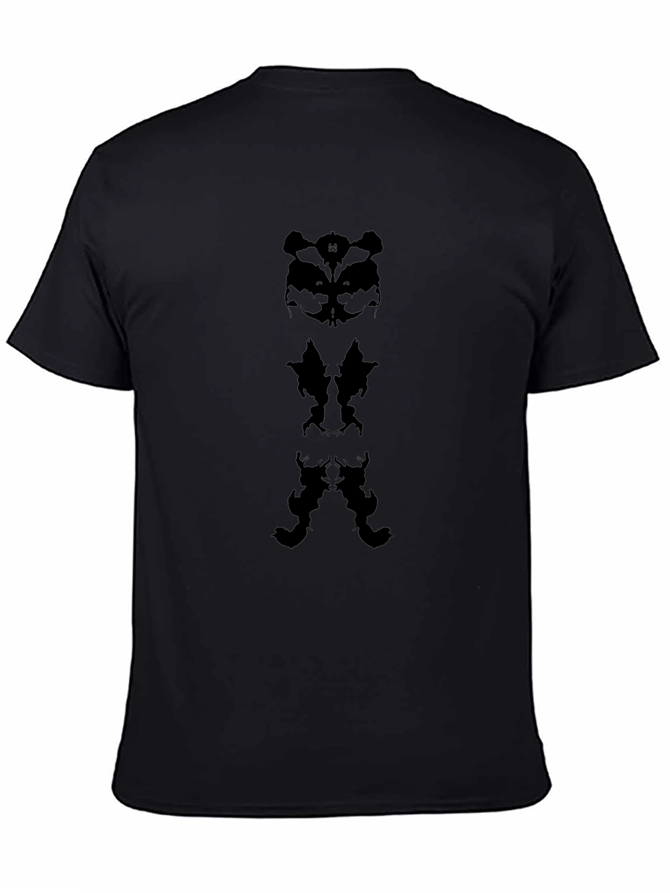 Abstract Rorschach Black T-Shirt