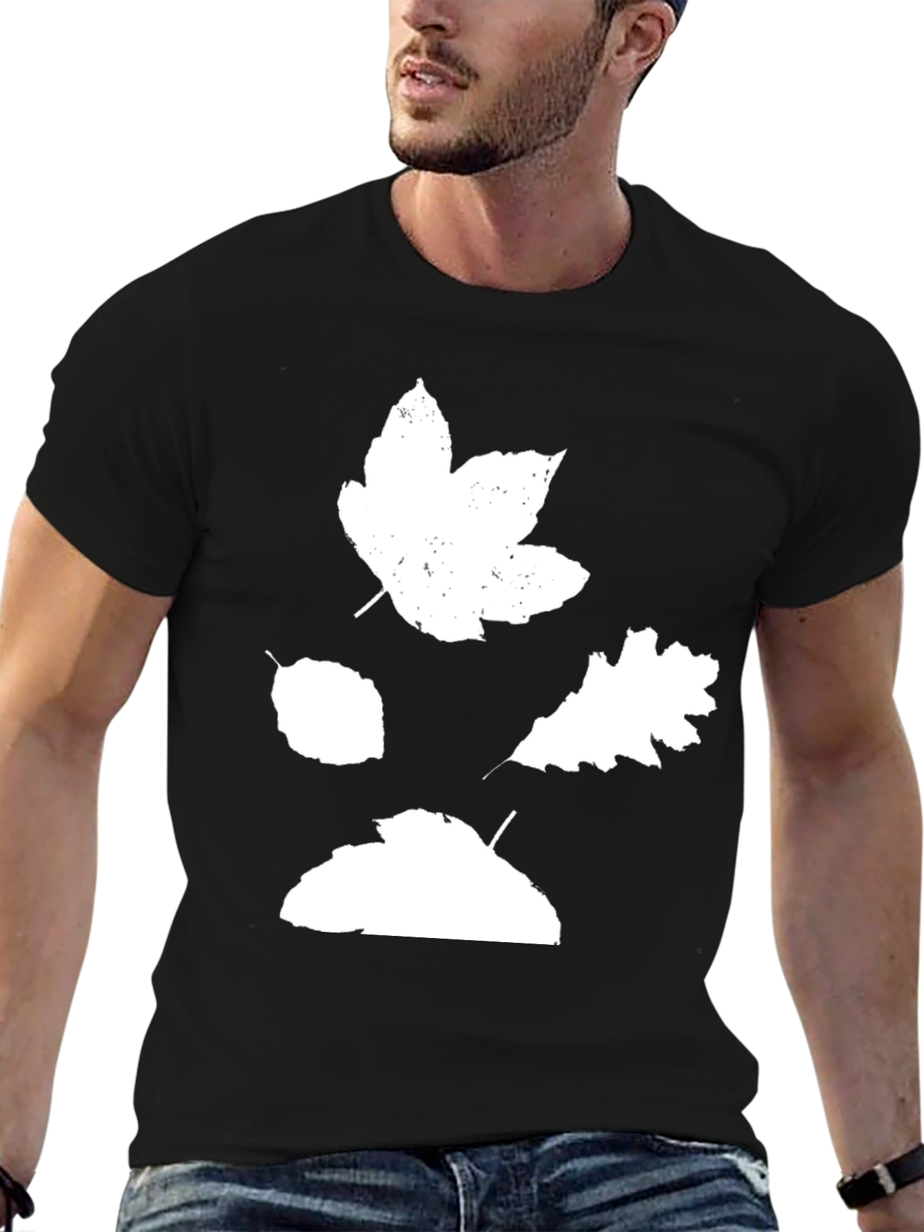 Autumn Leaves Graphic Tee - Stylish Fall Season Shirt