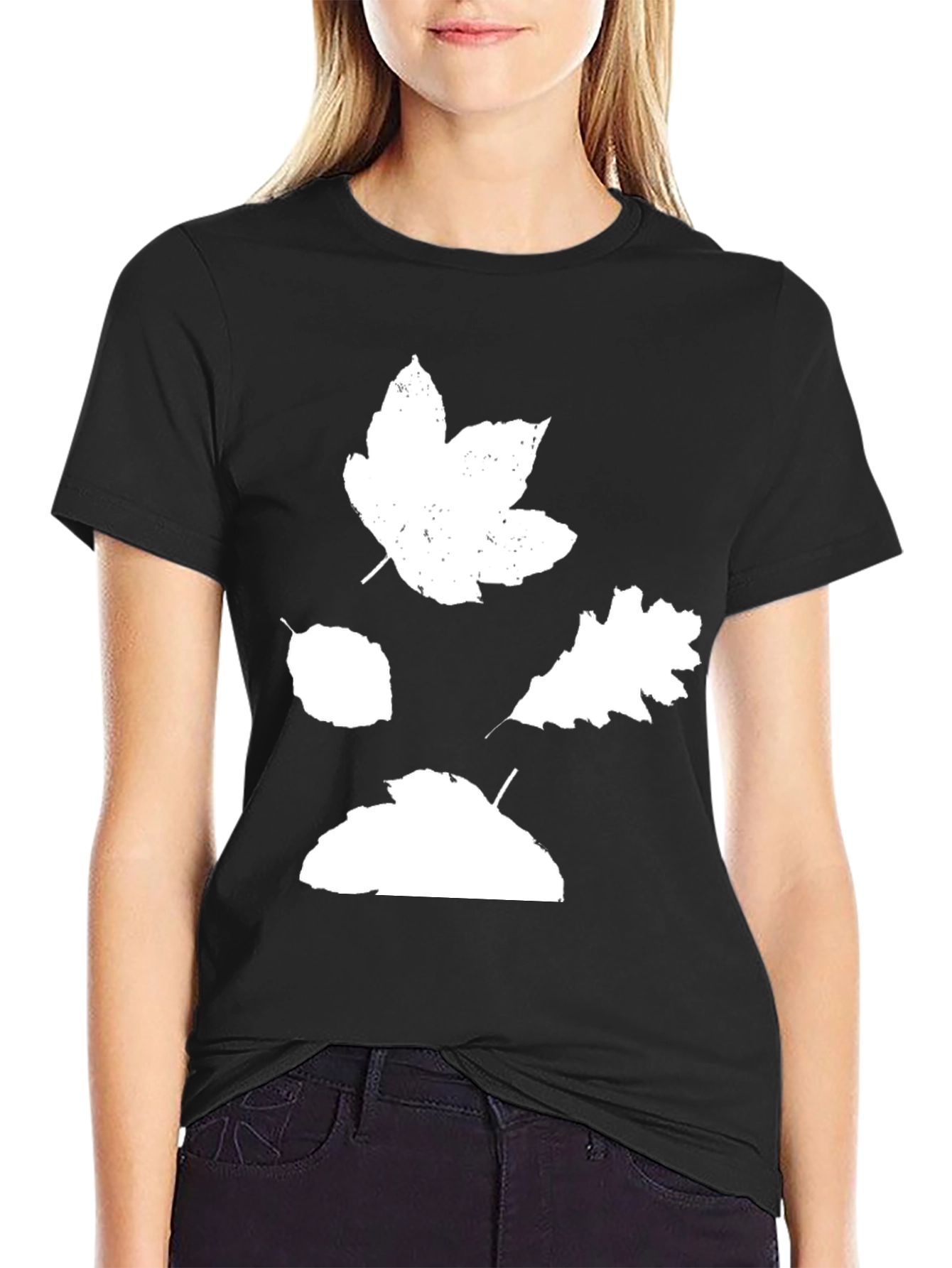 Autumn Leaves Graphic Tee - Stylish Fall Season Shirt