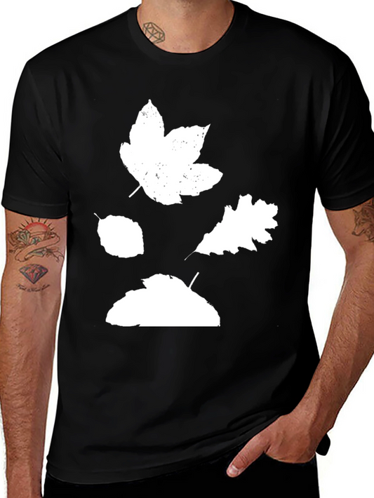 Autumn Leaves Graphic Tee - Stylish Fall Season Shirt