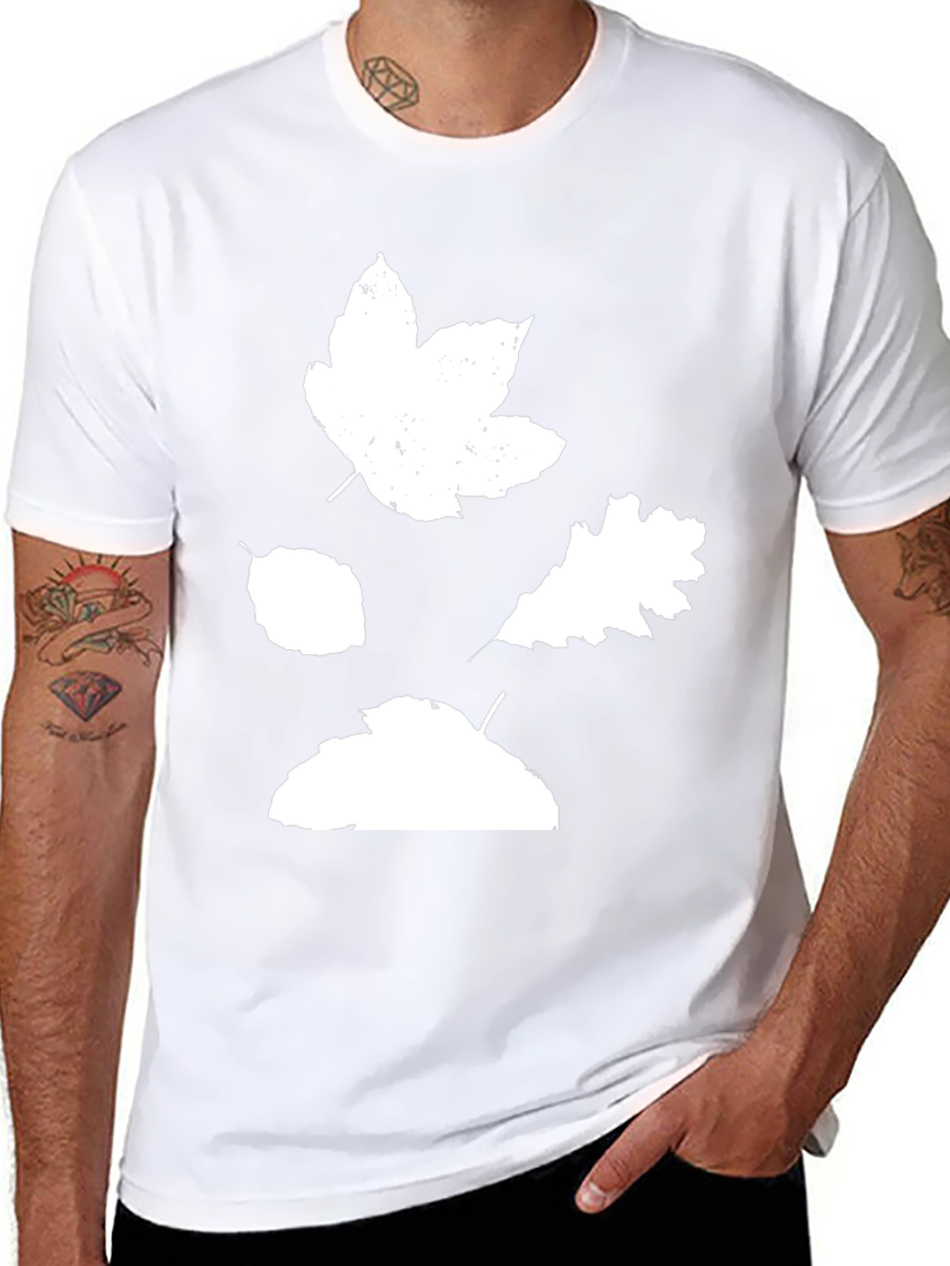 Autumn Leaves Graphic Tee - Stylish Fall Season Shirt