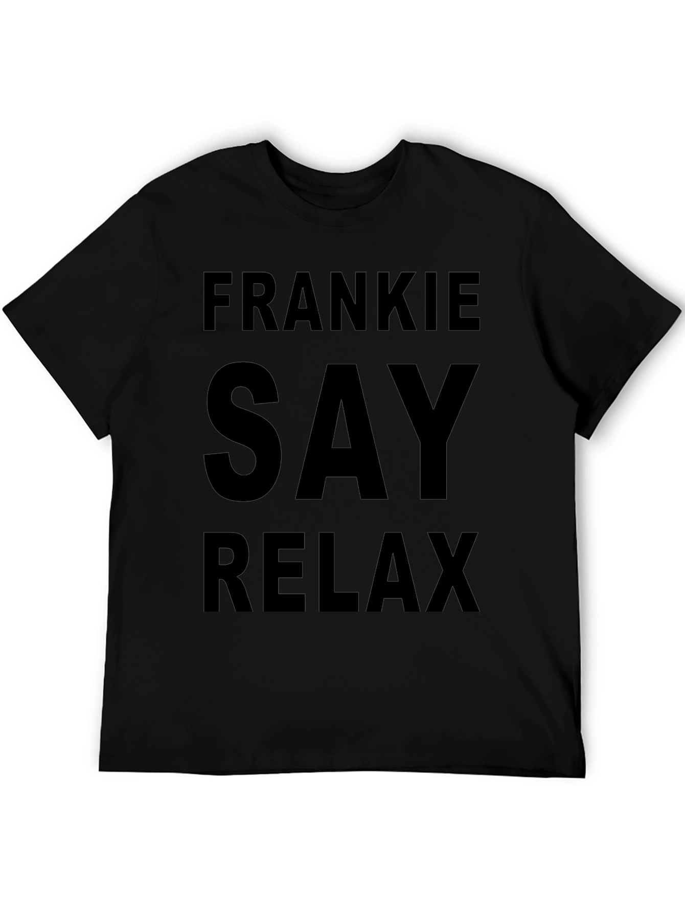 Frankie Say Relax Black T-Shirt