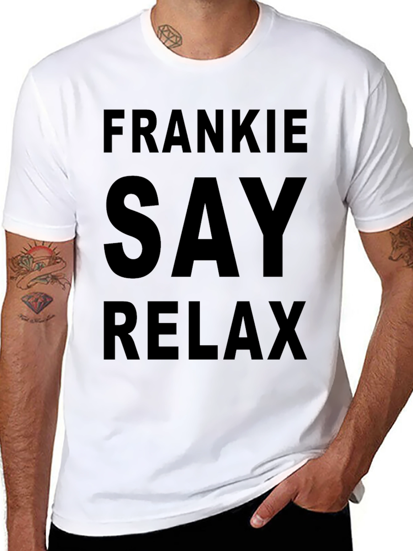 Frankie Say Relax Black T-Shirt