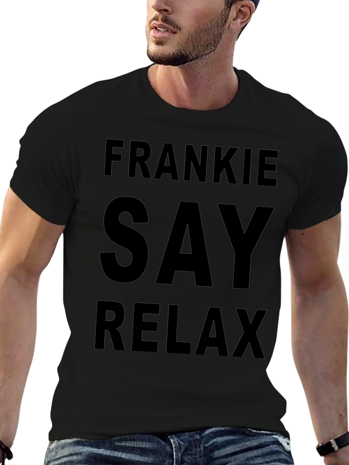 Frankie Say Relax Black T-Shirt