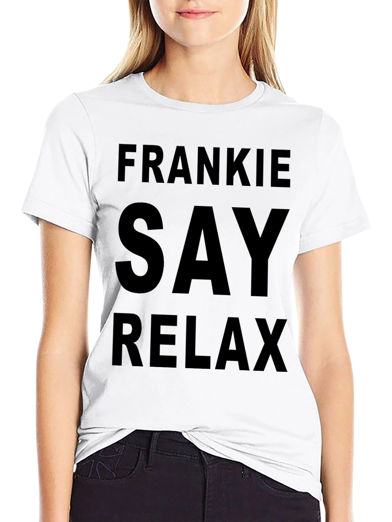 Frankie Say Relax Black T-Shirt