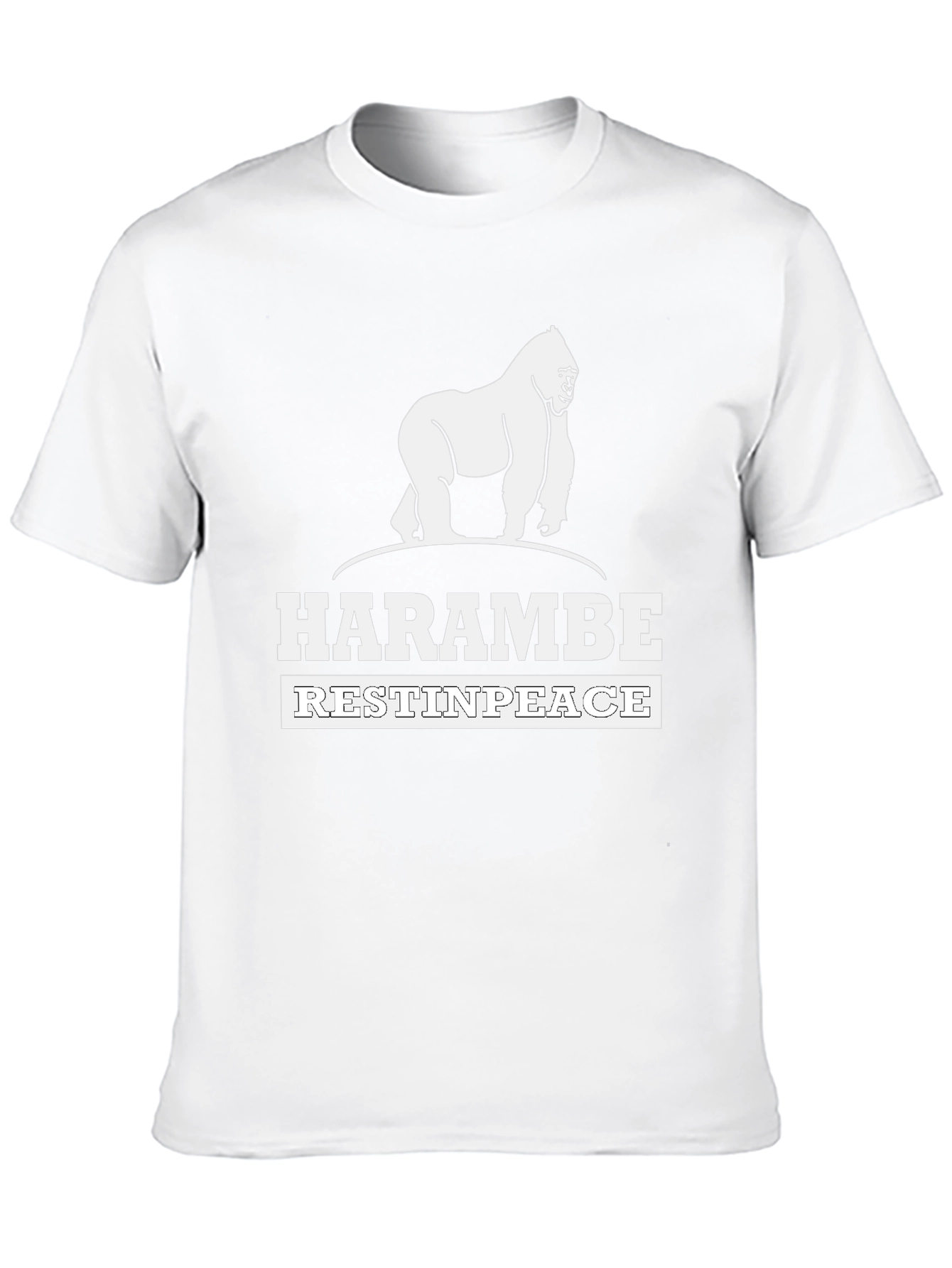Harambe Rest In Peace Graphic Tee