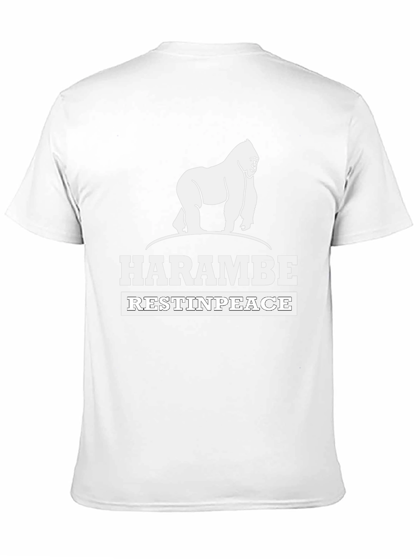 Harambe Rest In Peace Graphic Tee