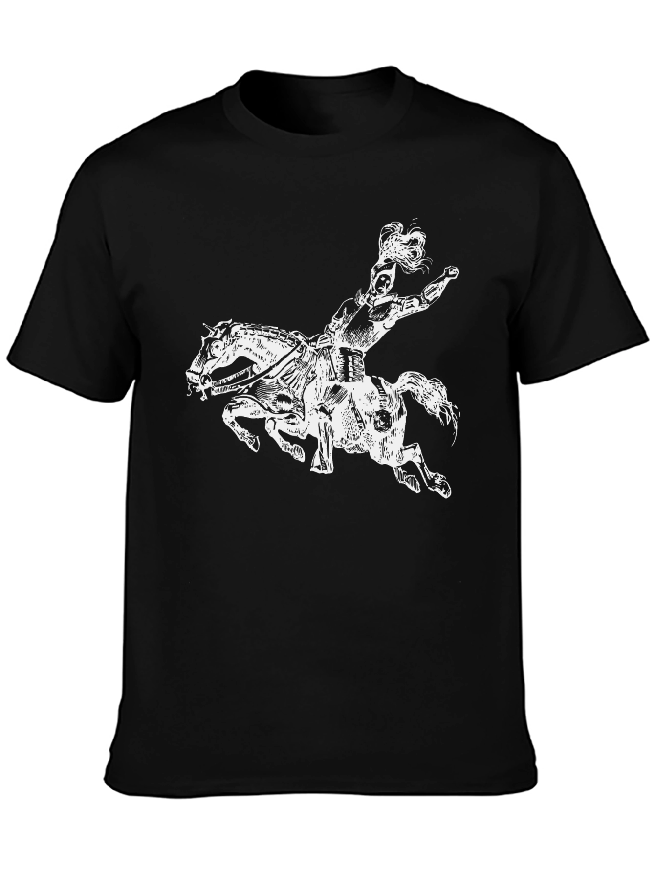 Centaur Graphic Tee - Black Cotton T-Shirt