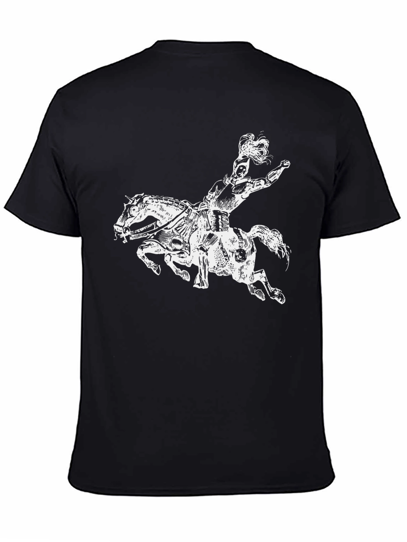Centaur Graphic Tee - Black Cotton T-Shirt