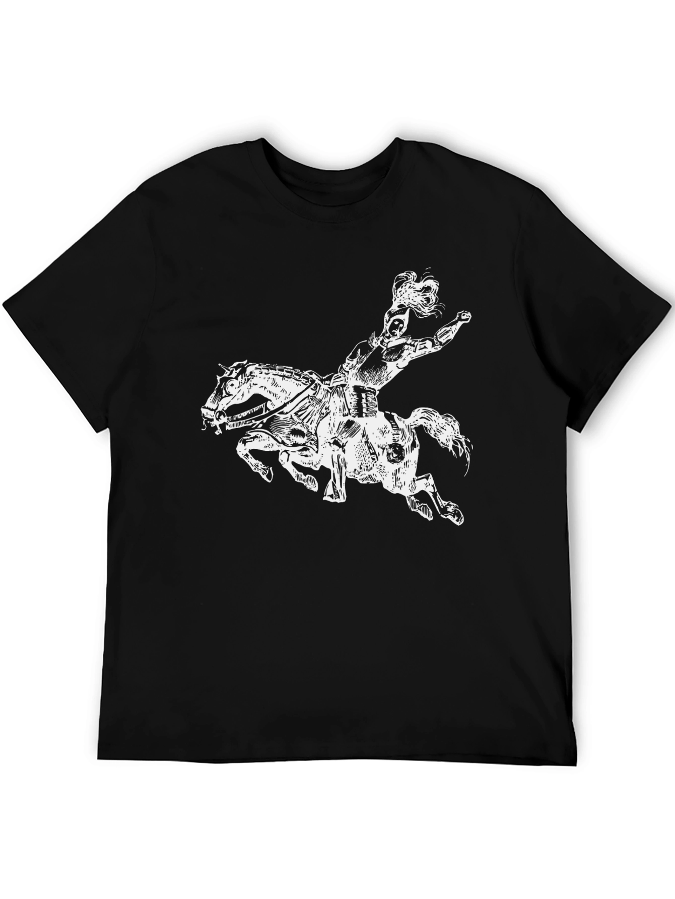 Centaur Graphic Tee - Black Cotton T-Shirt
