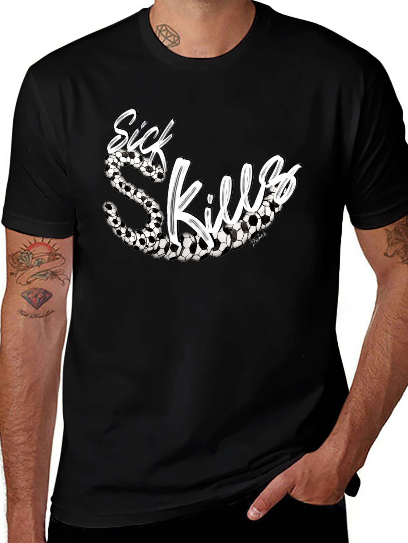 Sick Skills Soccer T-Shirt - Black