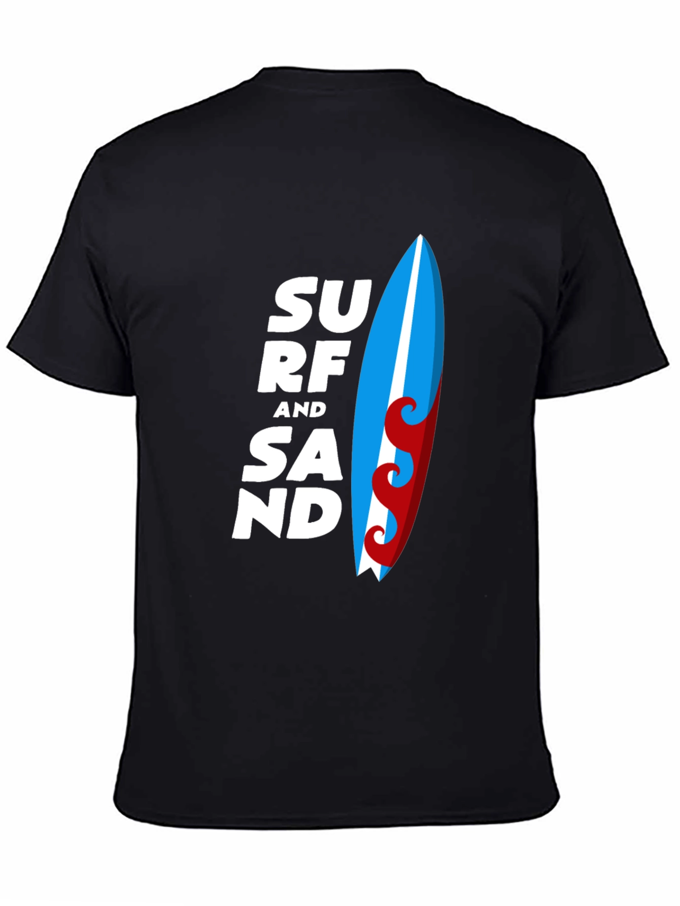 Surf and Sand Graphic T-Shirt - Black