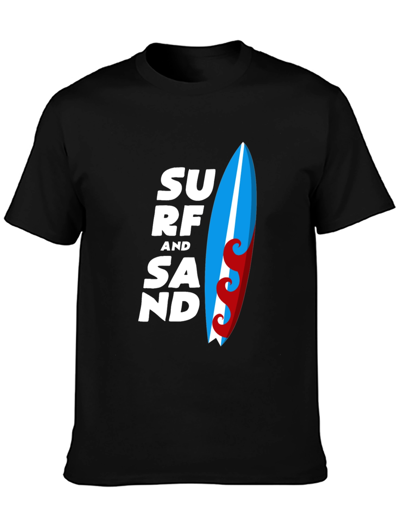 Surf and Sand Graphic T-Shirt - Black