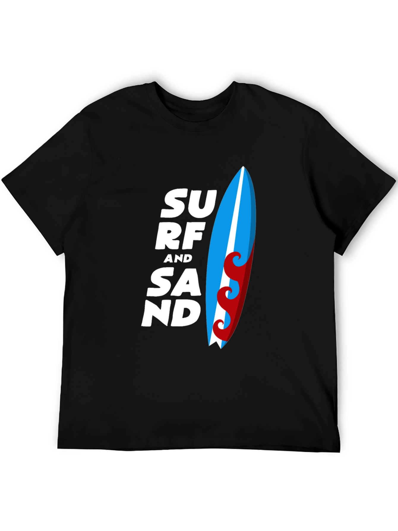 Surf and Sand Graphic T-Shirt - Black
