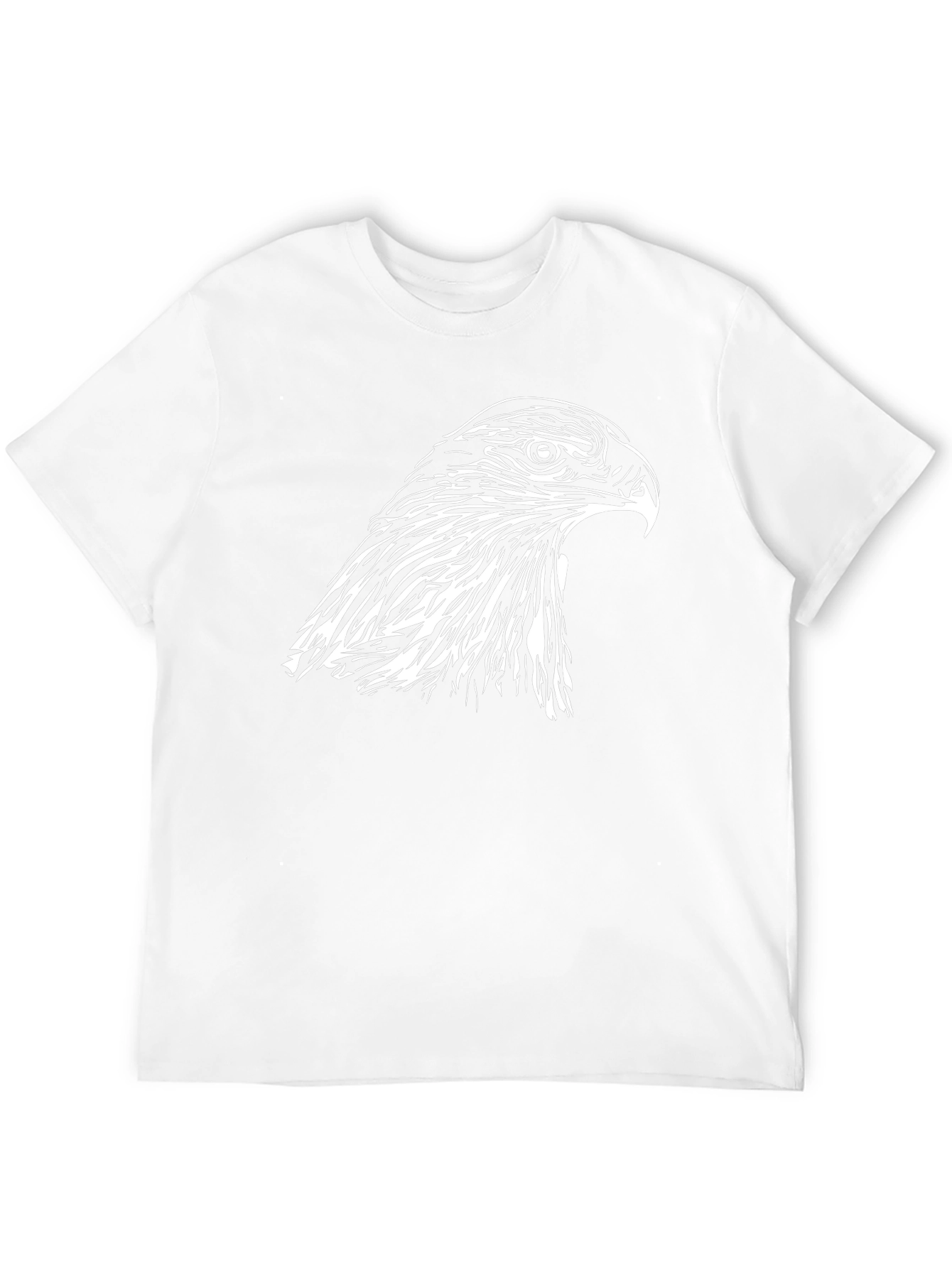 Bold Eagle Graphic Tee - Black Cotton Comfort