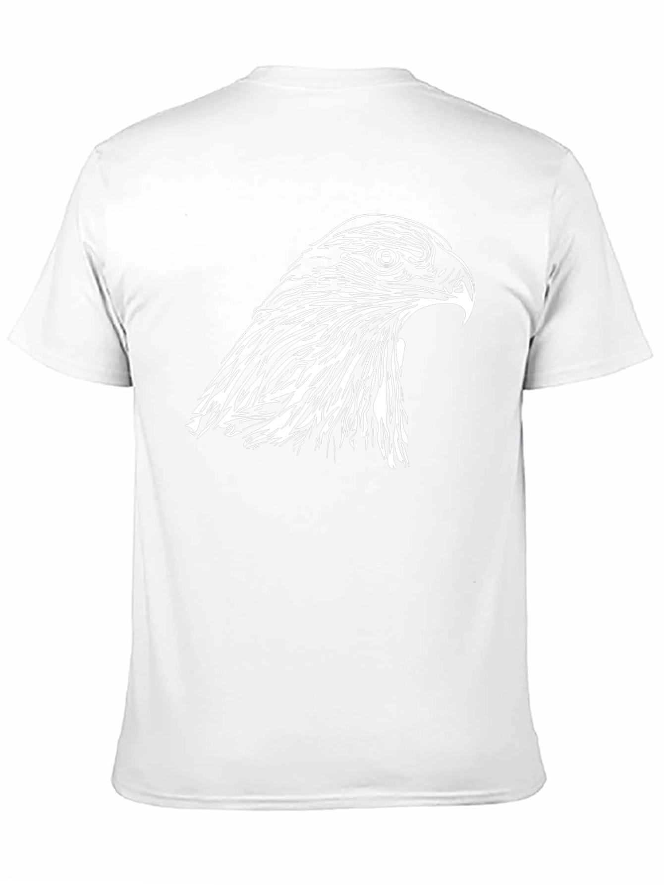 Bold Eagle Graphic Tee - Black Cotton Comfort