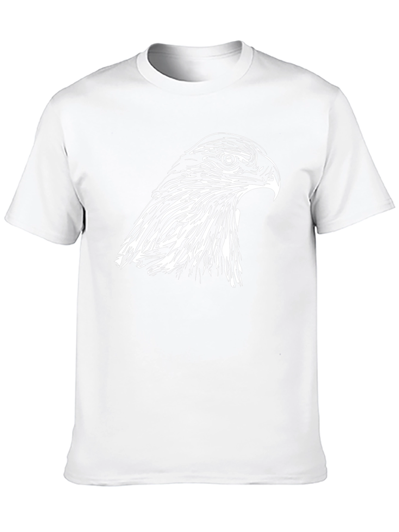Bold Eagle Graphic Tee - Black Cotton Comfort