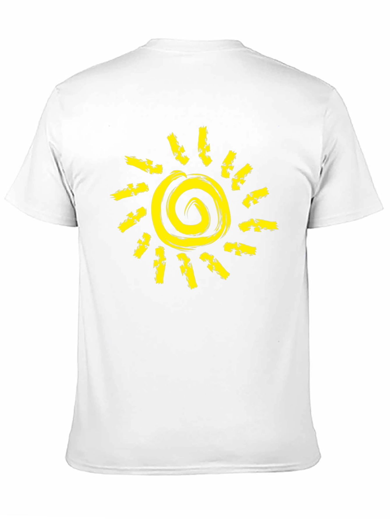 Sunshine Graphic Tee - Black Cotton Crew Neck T-Shirt