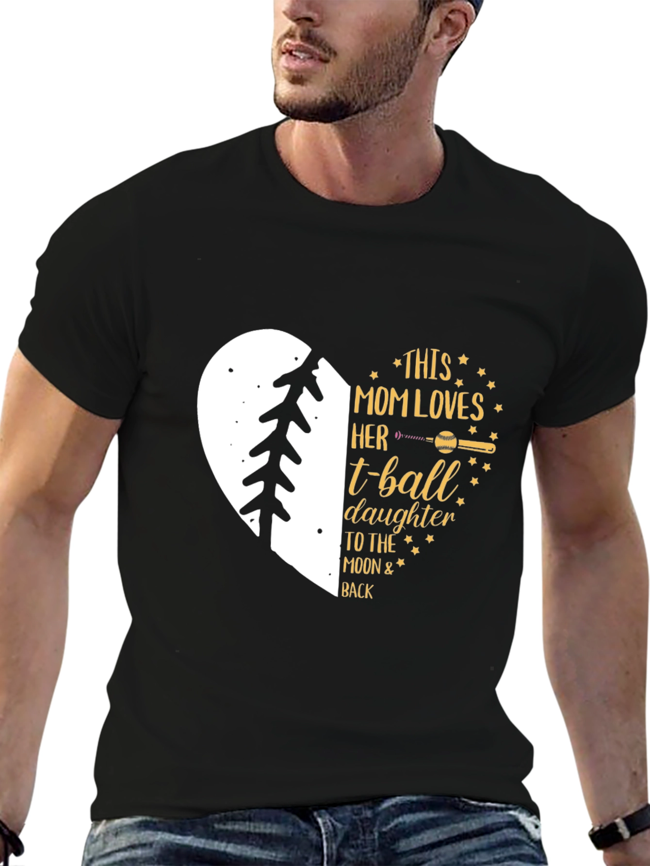 Mom Loves T-Ball Daughter T-Shirt